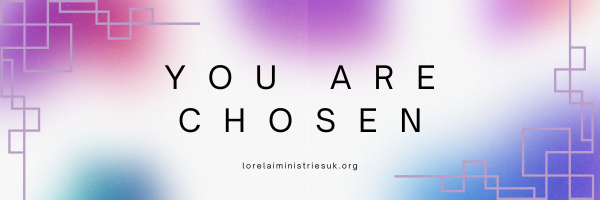 Stylised image with the words "You are chosen" written in large text.